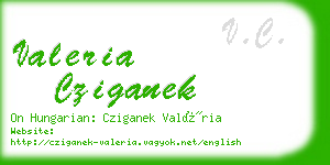 valeria cziganek business card